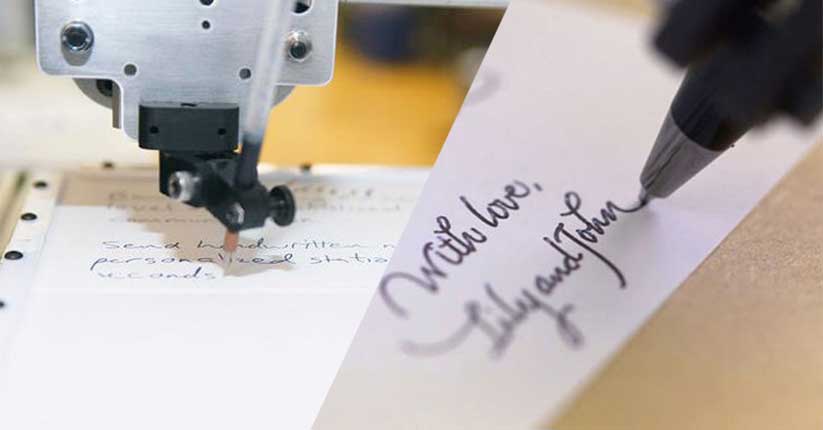 机器人模仿签字图片