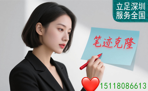 美女模仿笔迹图